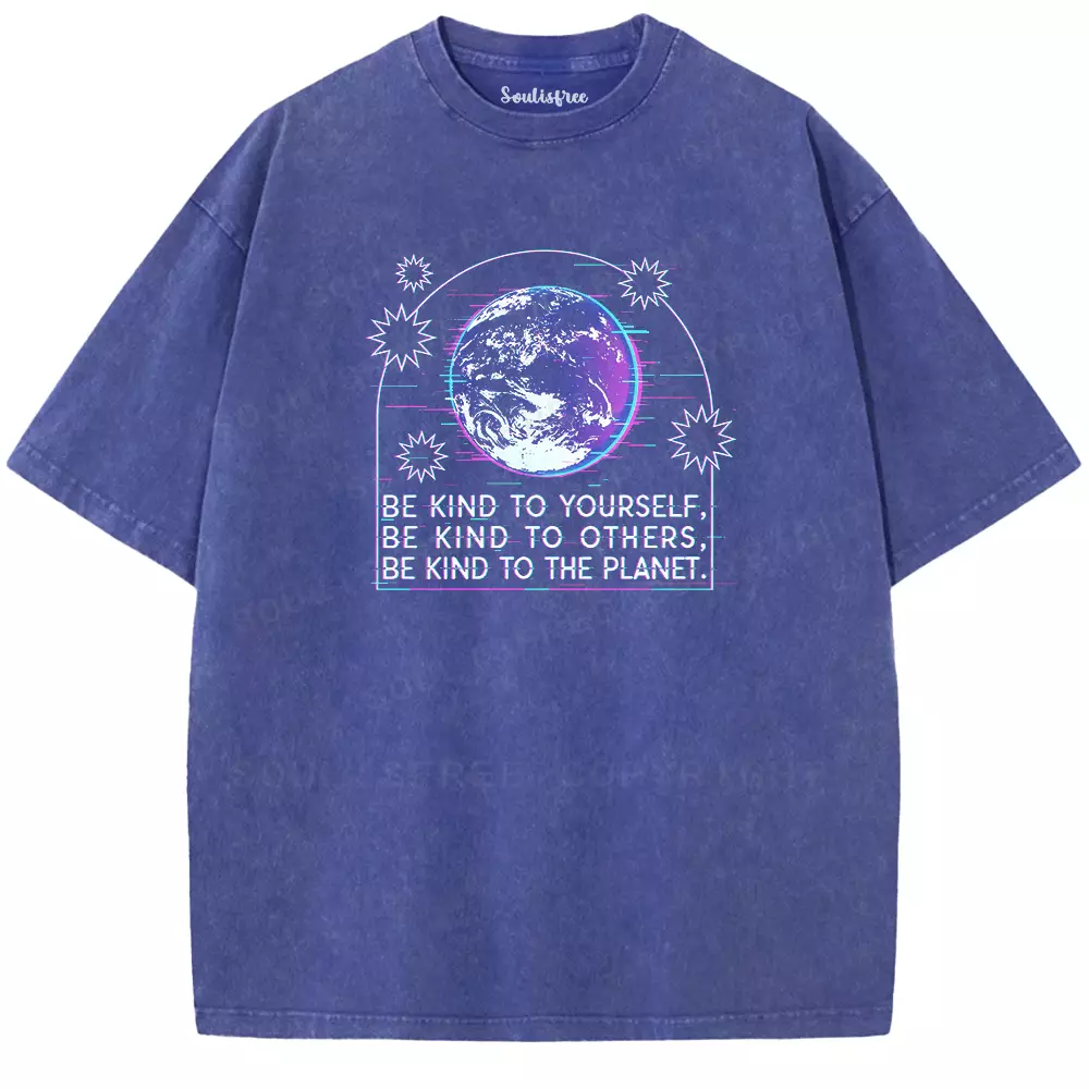 Soulisfree  BE KIND TO YOURSELF Washed Tee