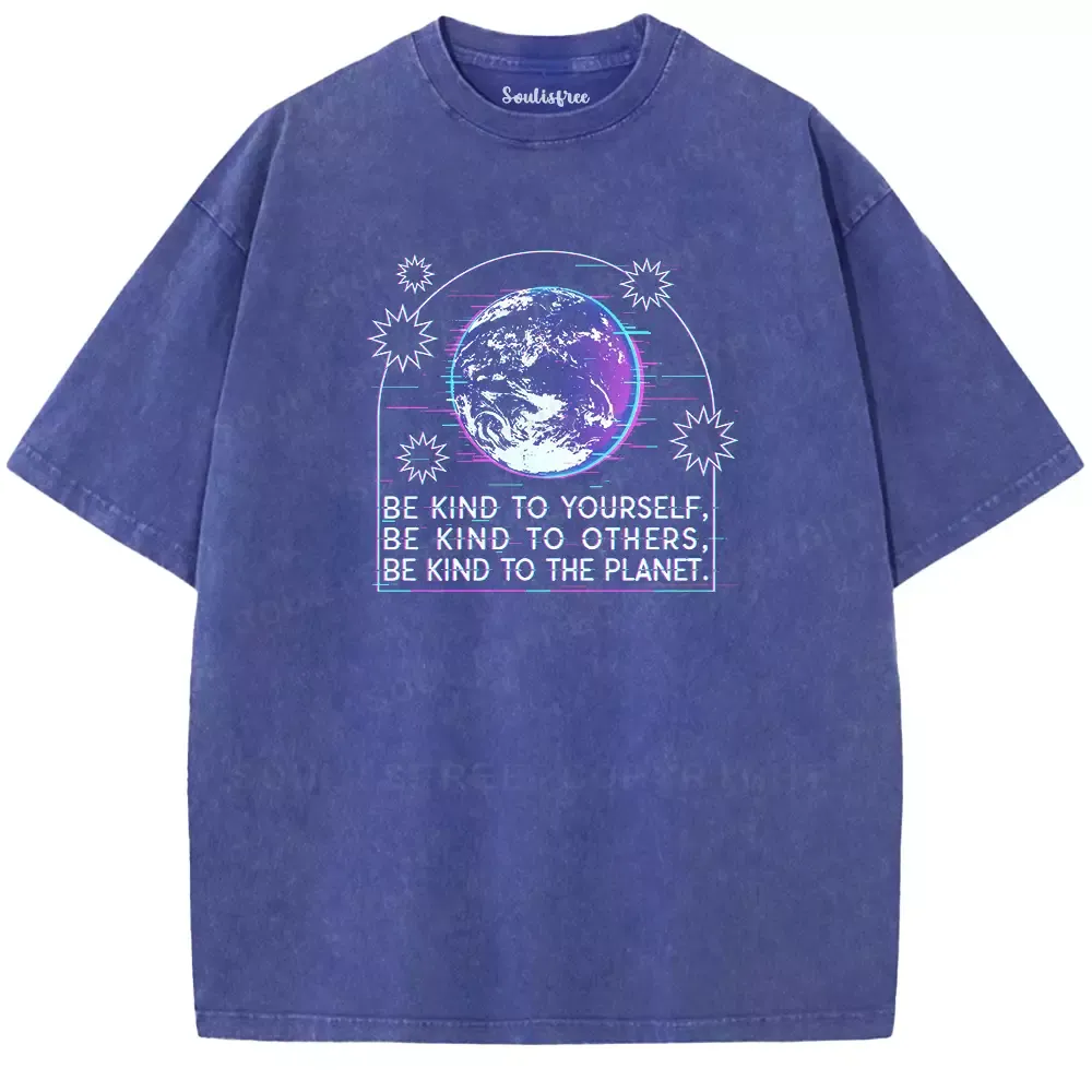 Soulisfree  BE KIND TO YOURSELF Washed Tee
