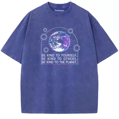 Soulisfree  BE KIND TO YOURSELF Washed Tee