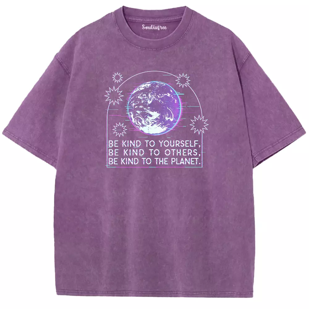 Soulisfree  BE KIND TO YOURSELF Washed Tee