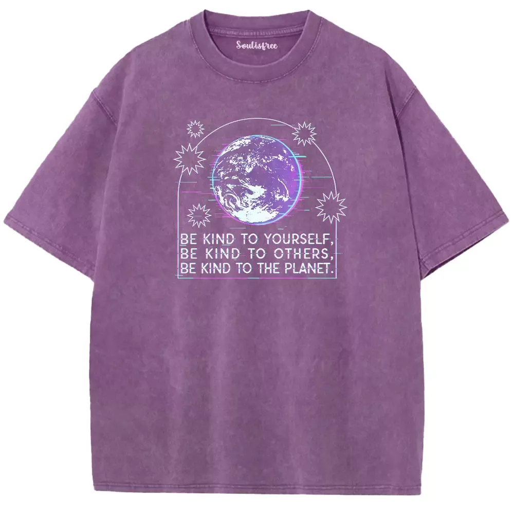Soulisfree  BE KIND TO YOURSELF Washed Tee