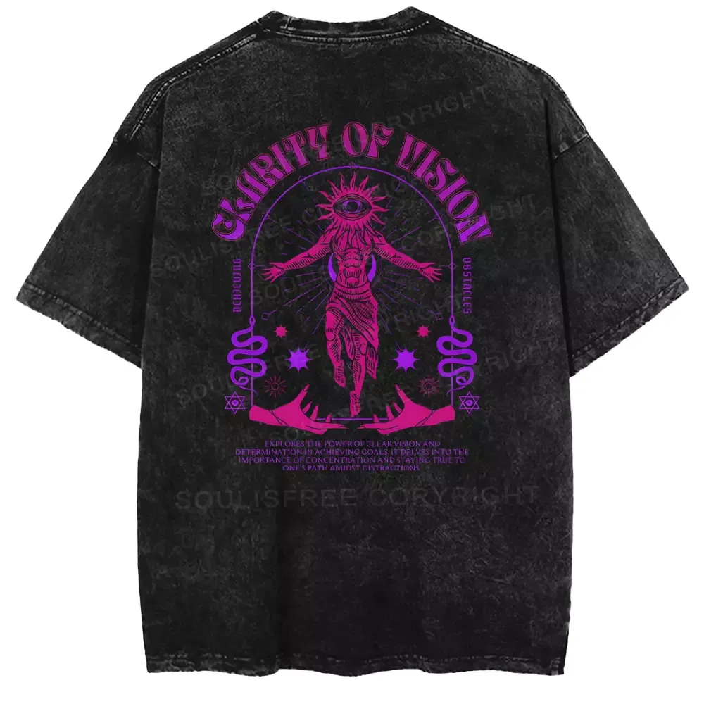 GLARITY OF VISION Washed T-shirt