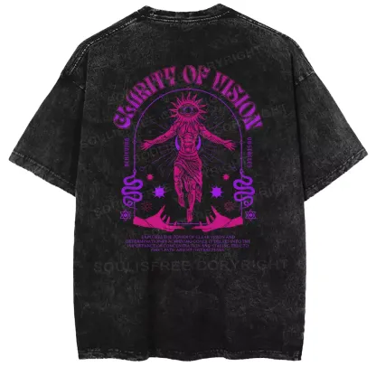 GLARITY OF VISION Washed T-shirt