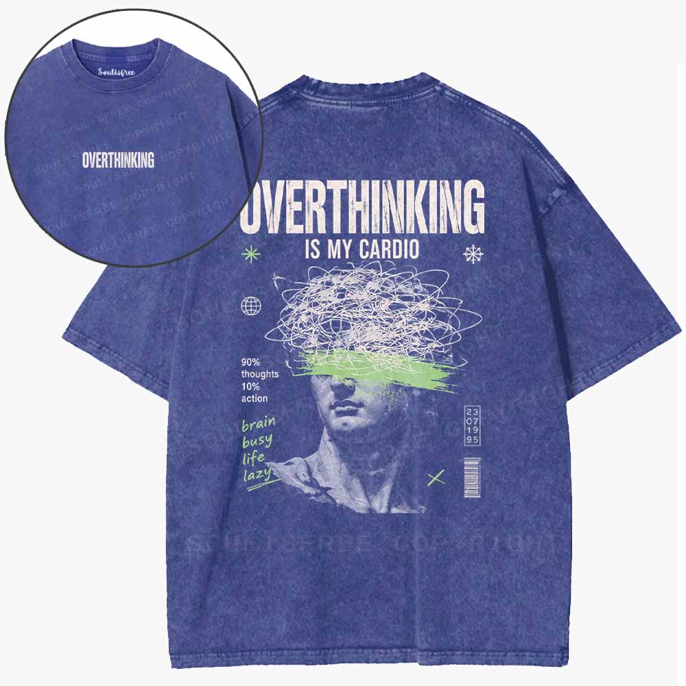Soulisfree  Overthinking Mode Cyber Washed Tee