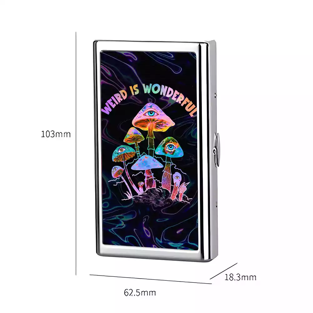 Soulisfree WEIRD IS WONDERFUL Metal Pocket Case