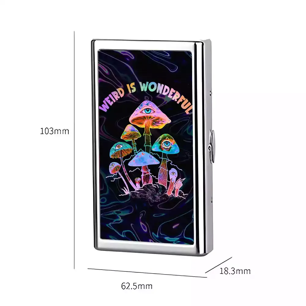 Soulisfree WEIRD IS WONDERFUL Metal Pocket Case