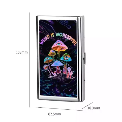 Soulisfree WEIRD IS WONDERFUL Metal Pocket Case