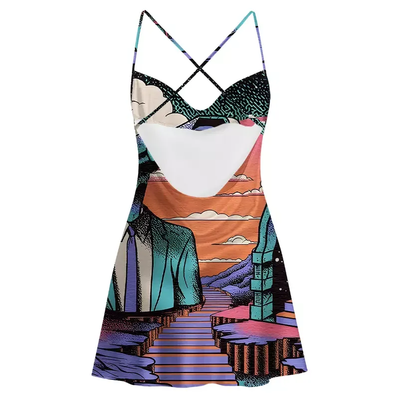 Soulisfree The Watcher in the Twilight Satin Mini Dress