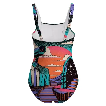 Soulisfree The Watcher in the Twilight One‑Piece Swimsuit