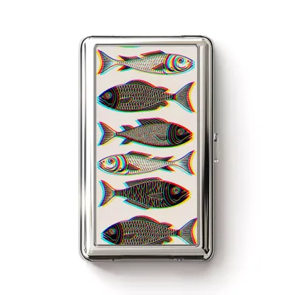 Soulisfree Fish That Meet And Separate Metal Pocket Case