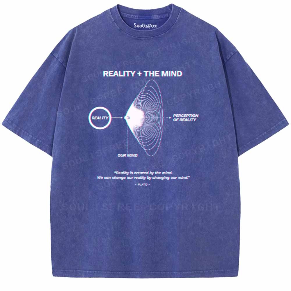 Soulisfree  REALITY + THE MIND Washed Tee