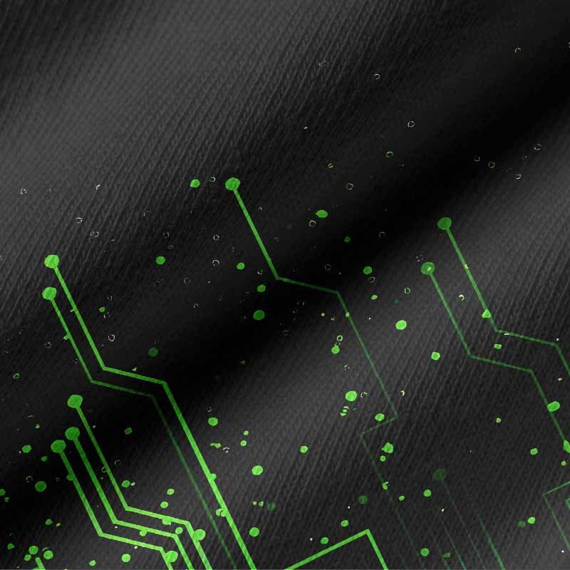 Soulisfree Vintage circuit board Long Sleeve Cotton Tee