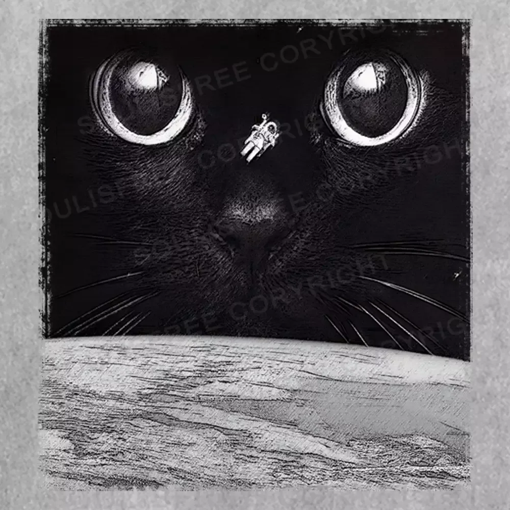 Night Falls Washed Space T-shirt