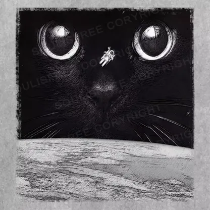 Night Falls Washed Space T-shirt