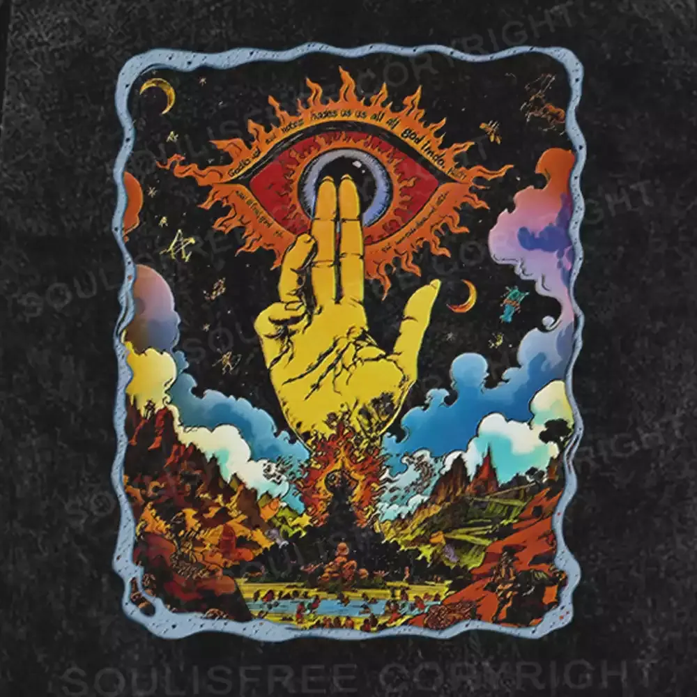 The Hand of Insight Washed Space T-shirt