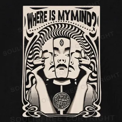 Where Is My Brain Color Block Raglan Long Sleeve Crop Top