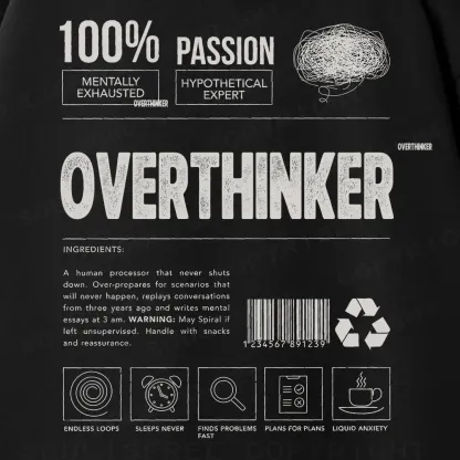 OVERTHINKER Fleece Hoodie Set