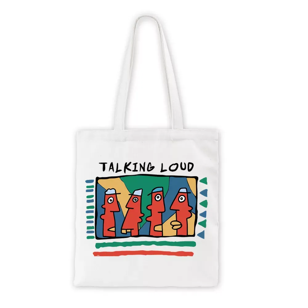 Designed Talking Heads Silent Communication Tote Bag soulisfree