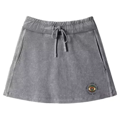 Reflections of the Soul Washed A-line Mini Skirt