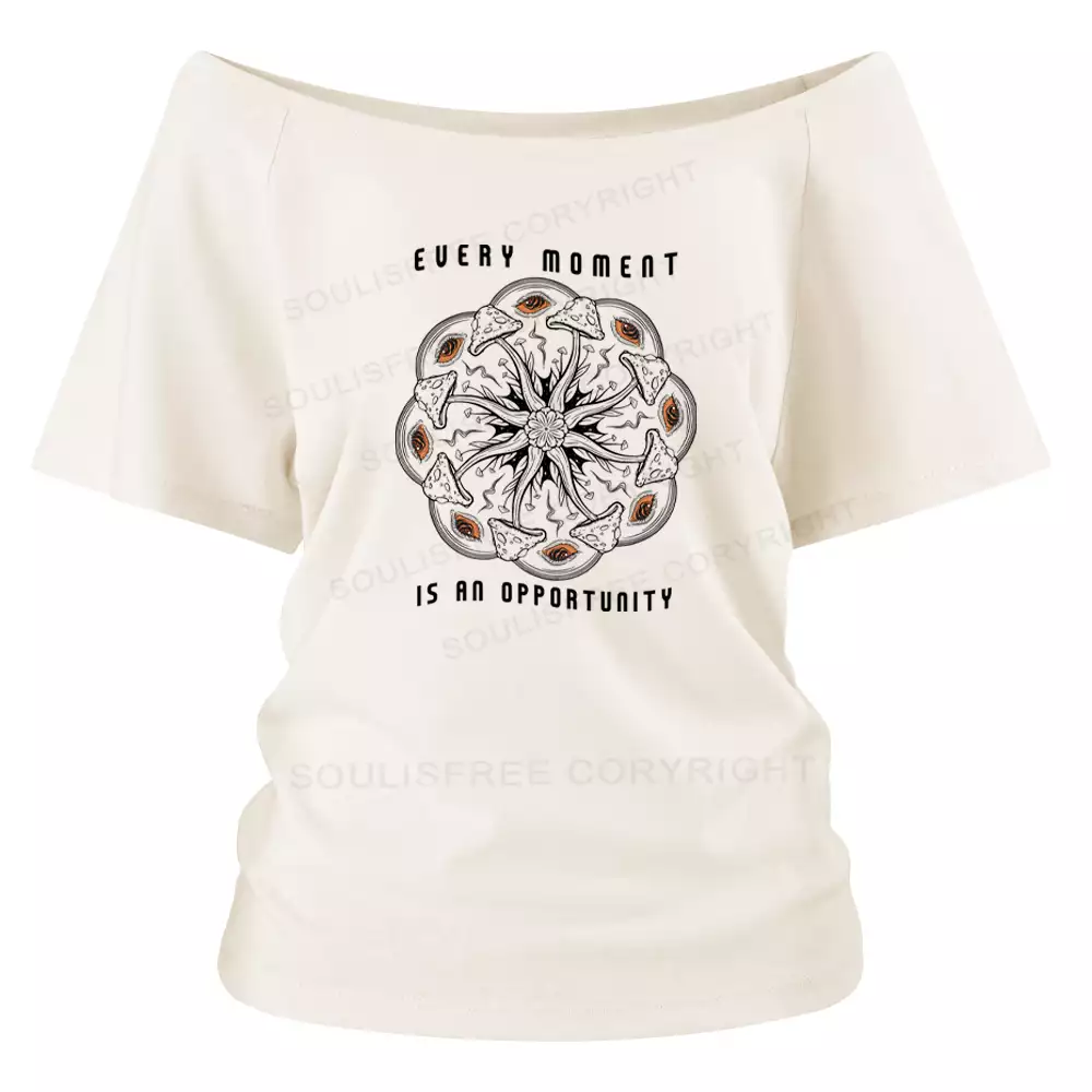 EVERY IS AN OPPORTUNITY Off Shoulder Top