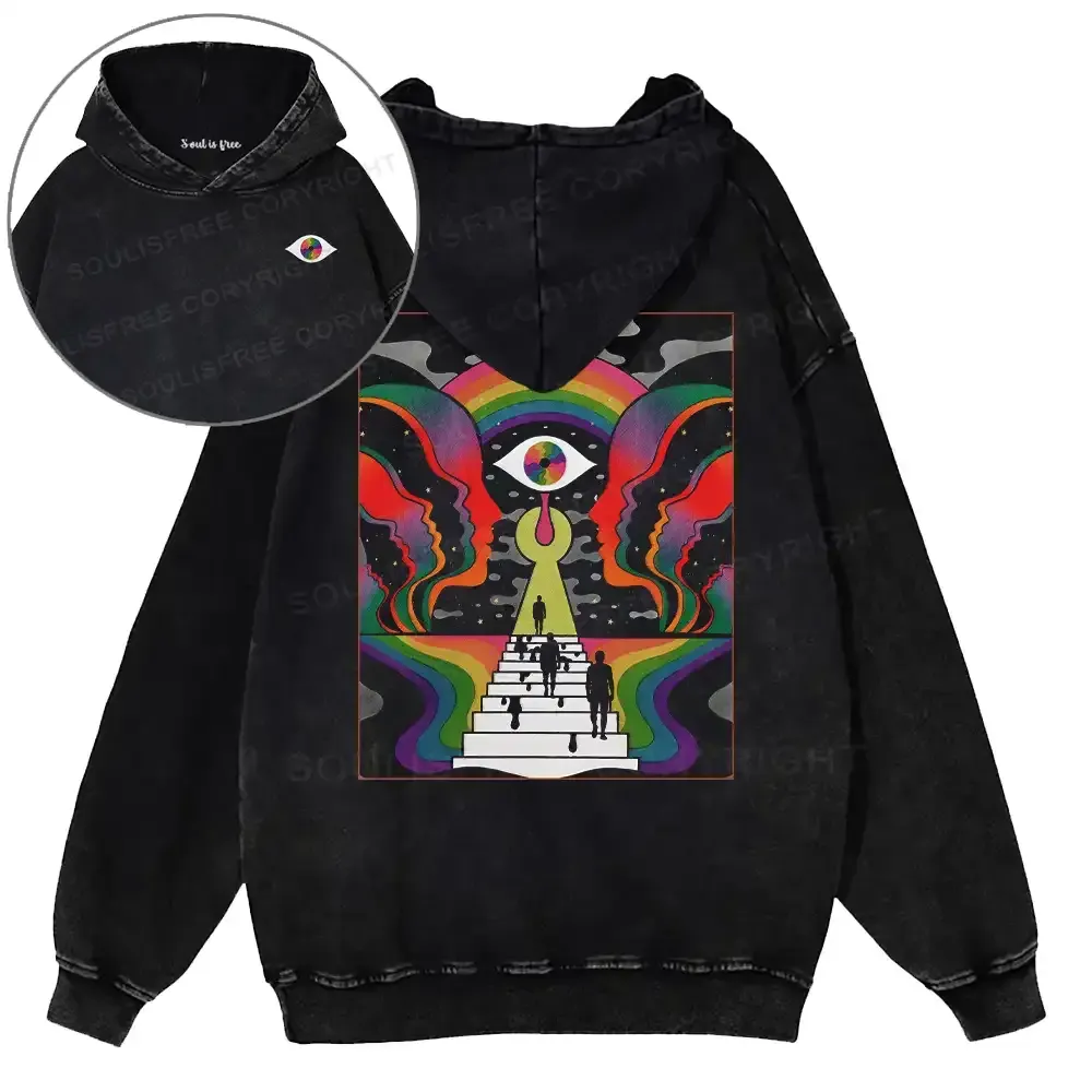 Designed Step Into the Mind Washed Hoodie