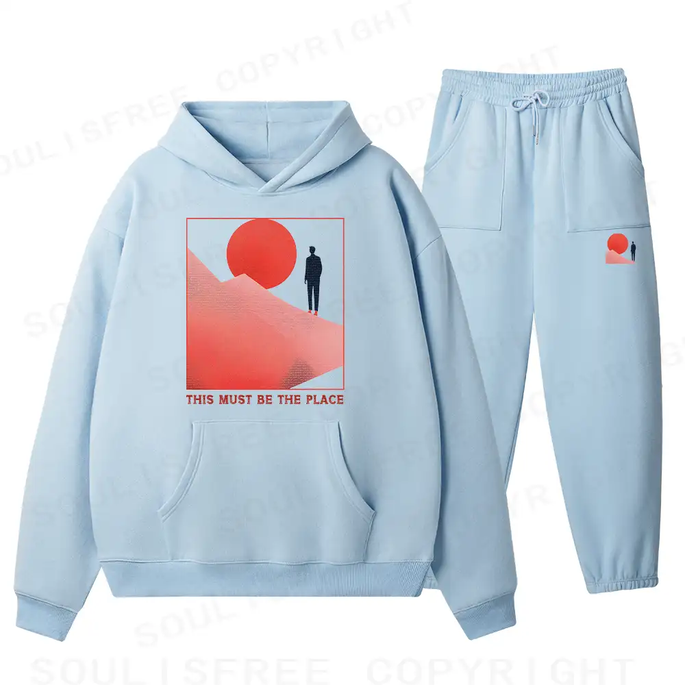 Must Be The Place Fleece Hoodie Set