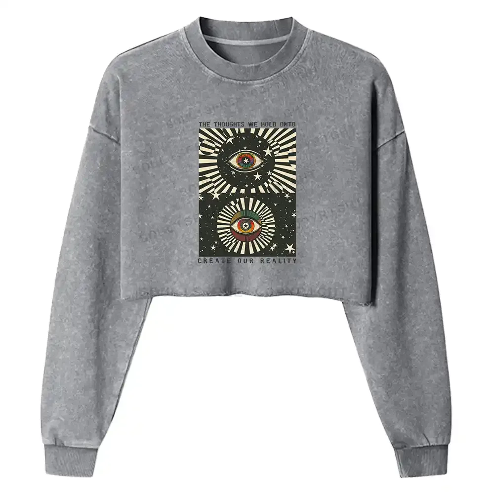 Future in Mind Washed Cropped Sweatshirt