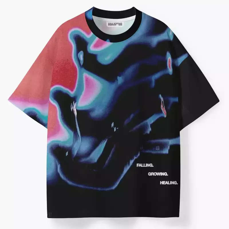 Soulisfree FALLING. GROWING.HEALING. ECO‑PERF Graphic Tee