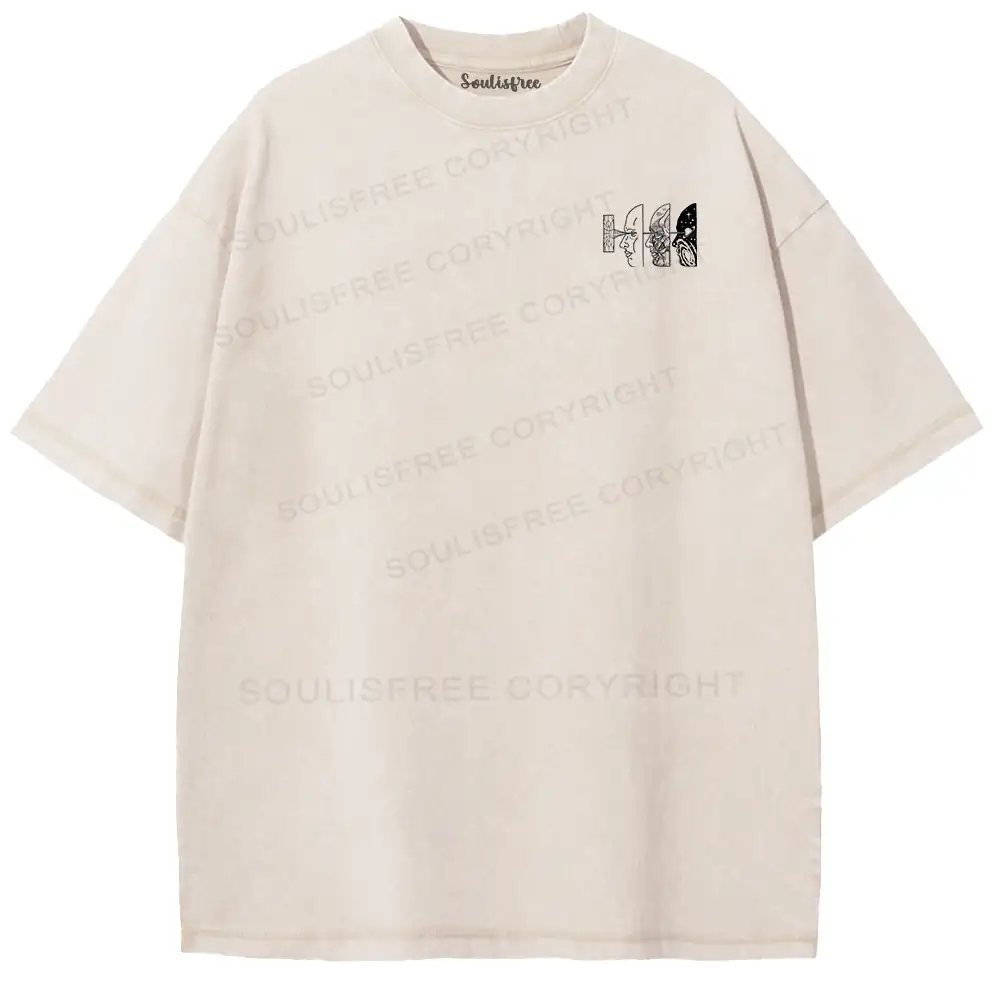 Lose Mind, Find Soul Washed Space T-shirt