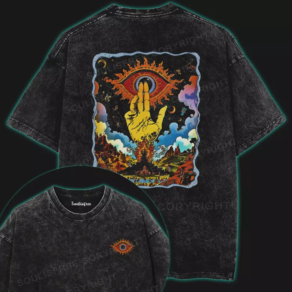 The Hand of Insight Washed Space T-shirt