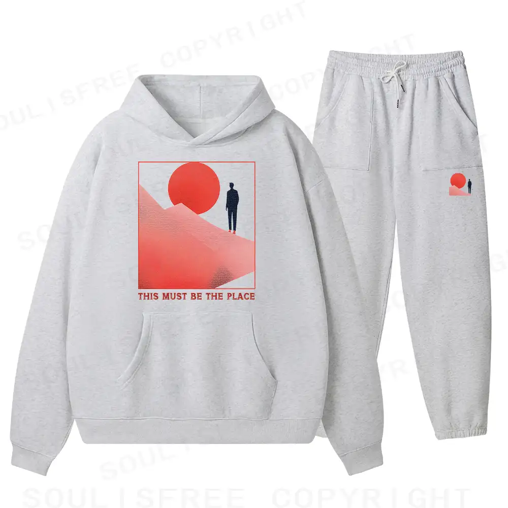 Must Be The Place Fleece Hoodie Set