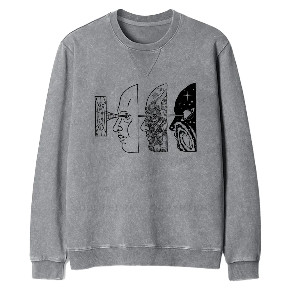 Reality Is Manipulated By Thought Fit Washed Sweatshirt