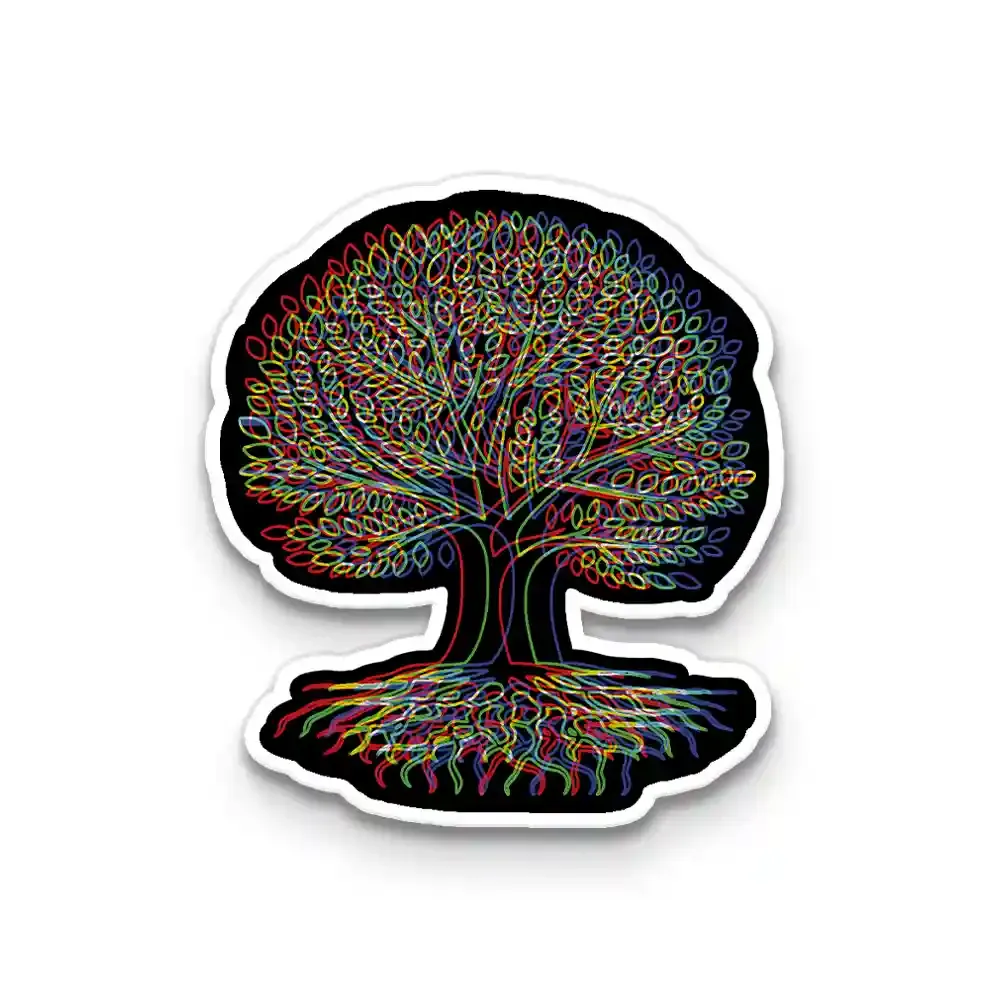 Psychedelic Tree Of Life 1PCS Stickers