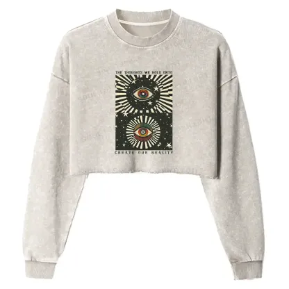Future in Mind Washed Cropped Sweatshirt