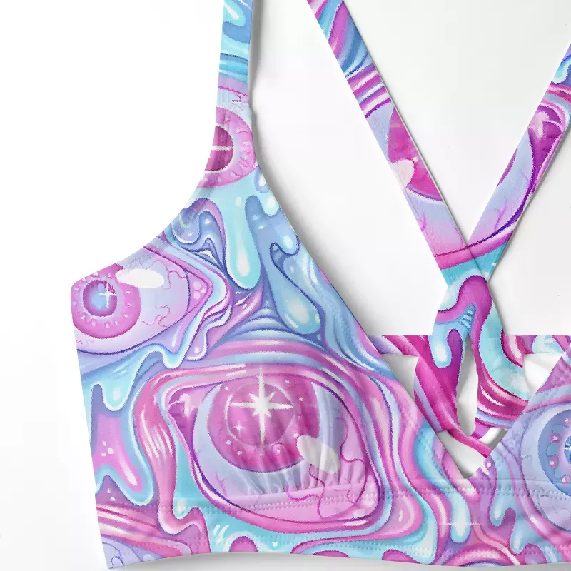Soulisfree Pastel Flow Ocular Glitch Cross Bikini