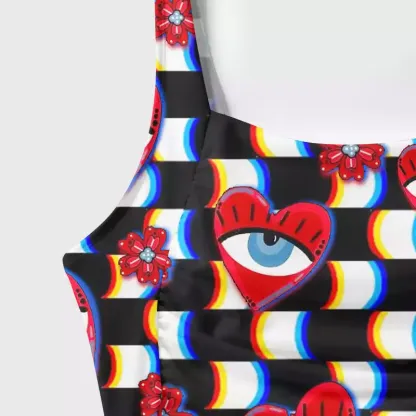 Soulisfree Heart Vision  One‑Piece Swimsuit