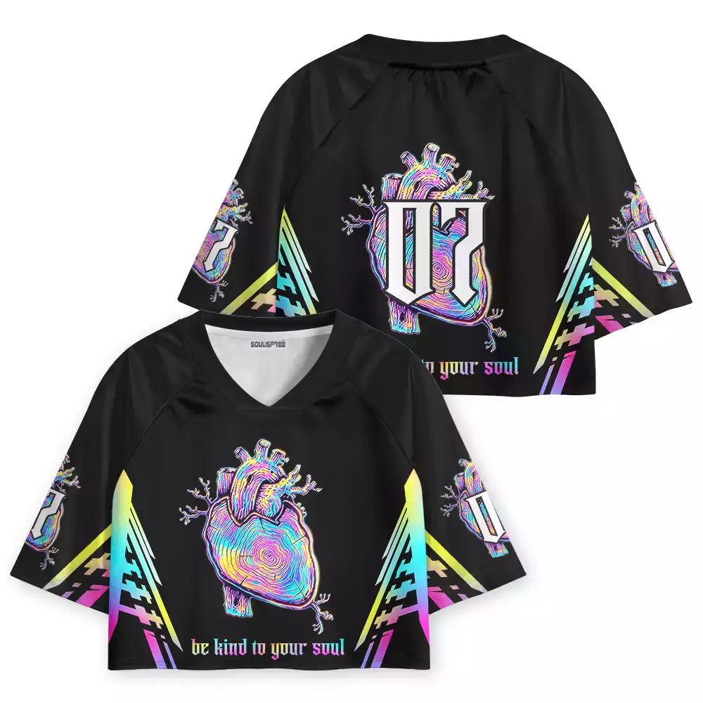 Soulisfree Be Kind To Your Soul Cropped Jersey