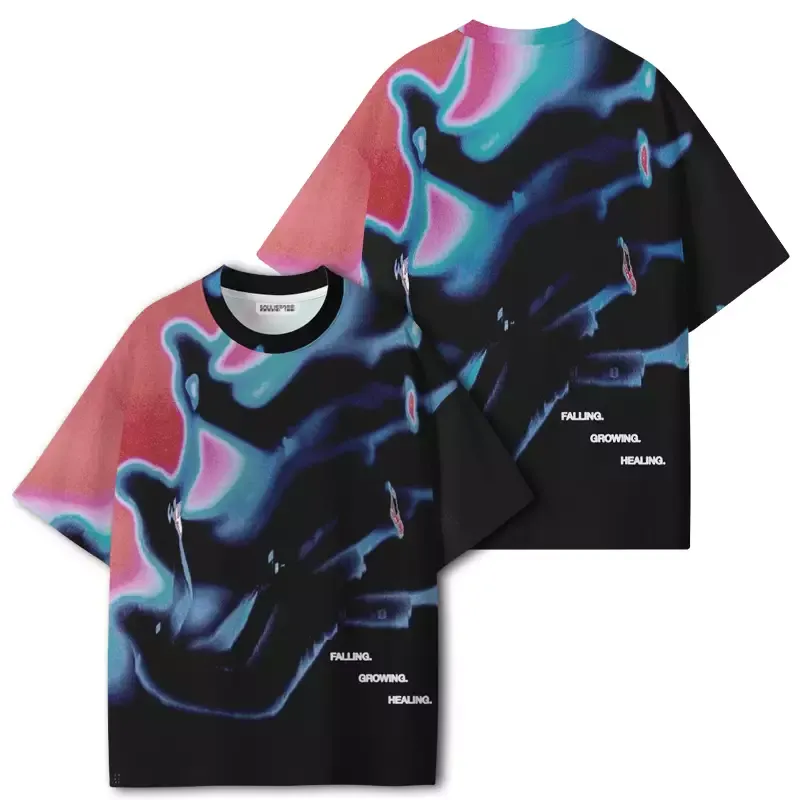 Soulisfree FALLING. GROWING.HEALING. ECO‑PERF Graphic Tee