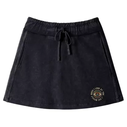 Reflections of the Soul Washed A-line Mini Skirt