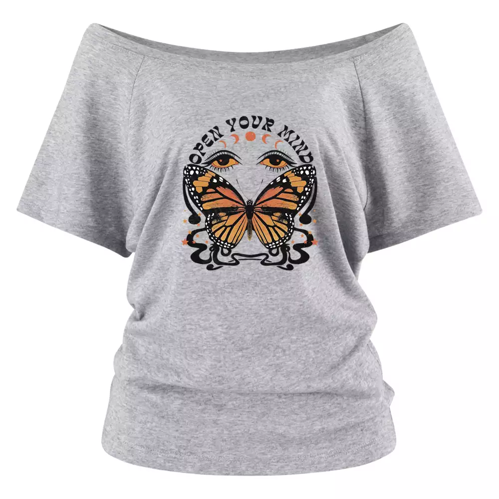 Open Mind Off Shoulder Top