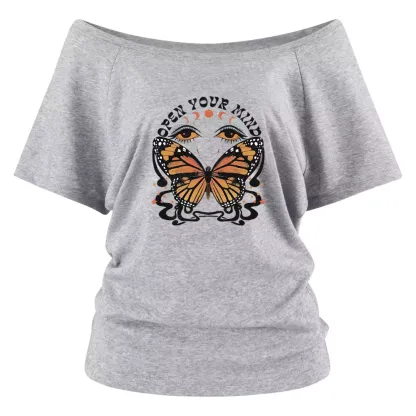 Open Mind Off Shoulder Top