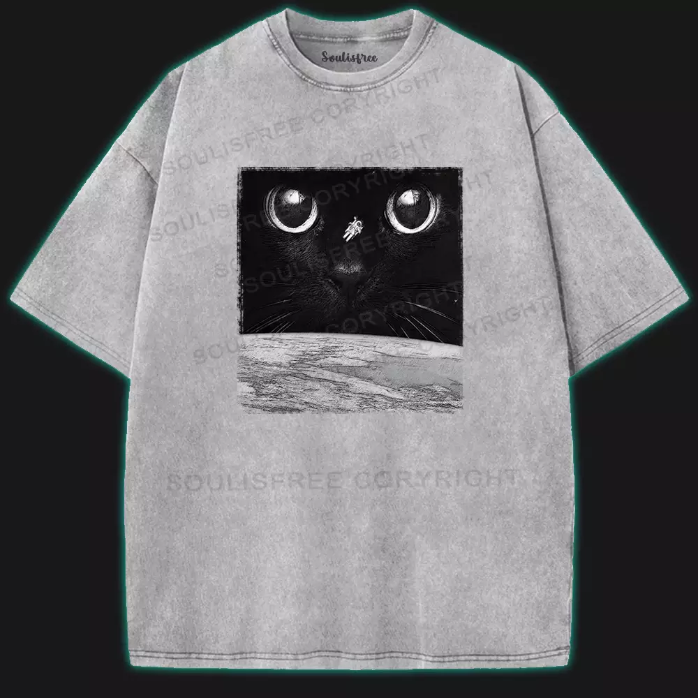 Night Falls Washed Space T-shirt