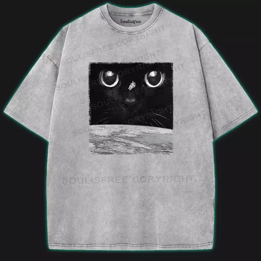 Night Falls Washed Space T-shirt