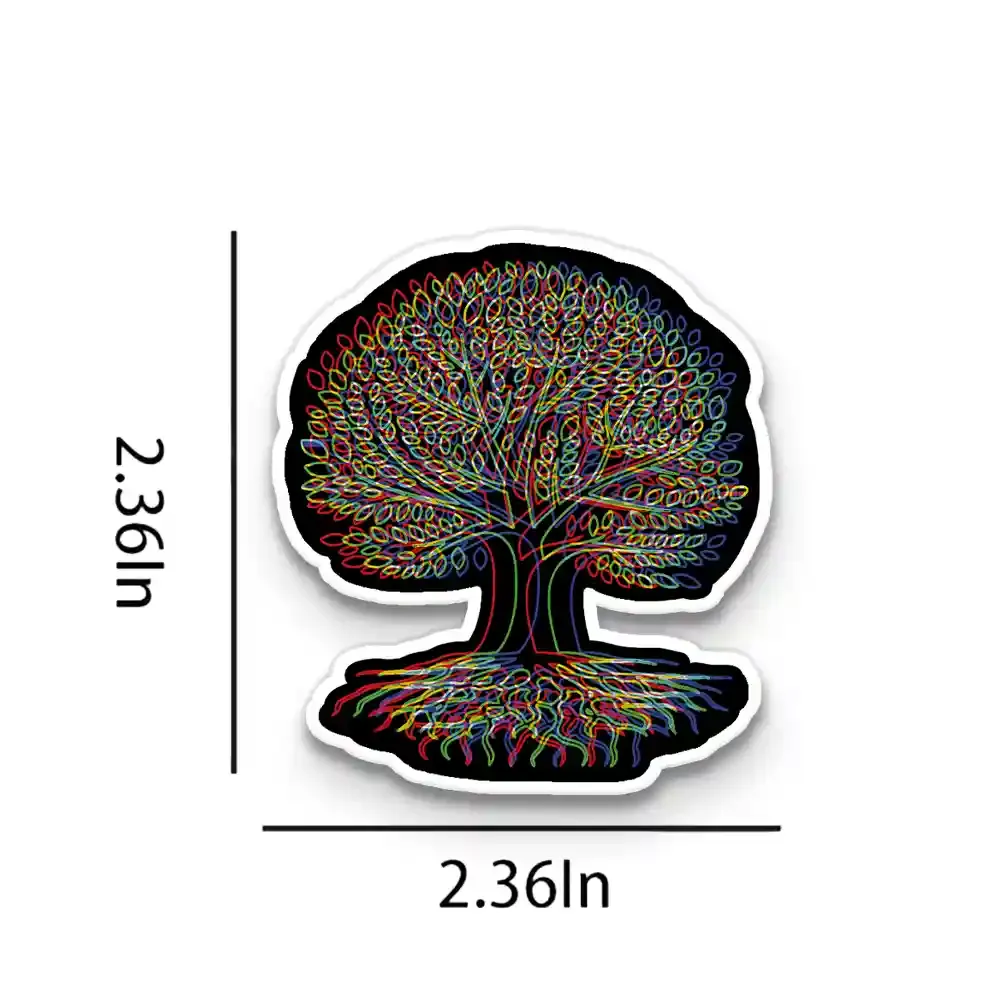 Psychedelic Tree Of Life 1PCS Stickers