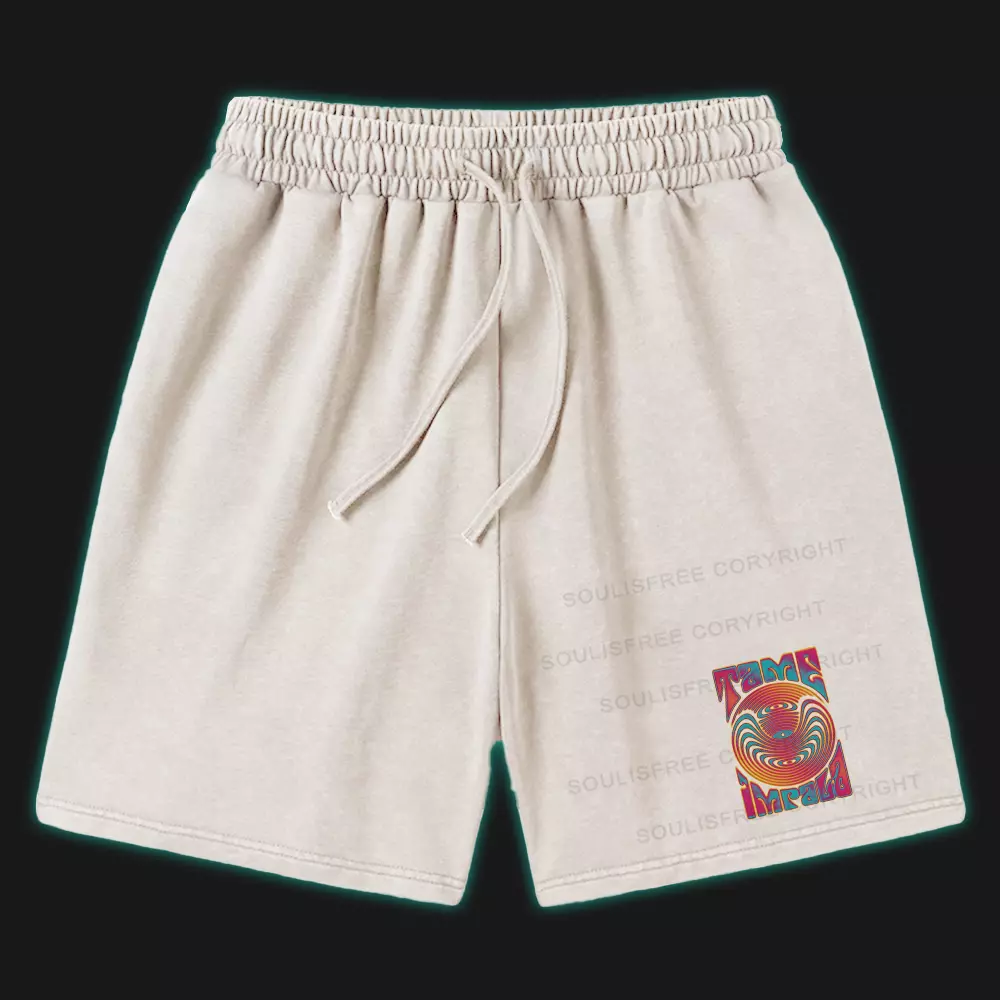 Psychedelic Moment  Washed Shorts
