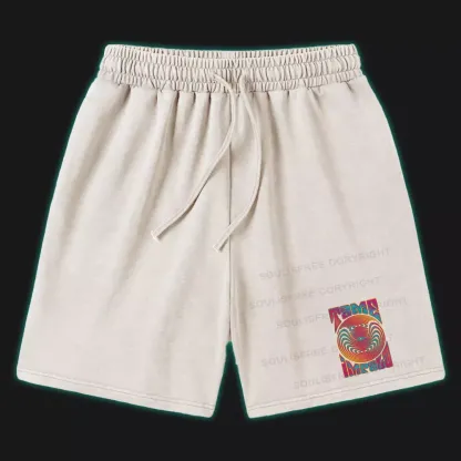 Psychedelic Moment  Washed Shorts