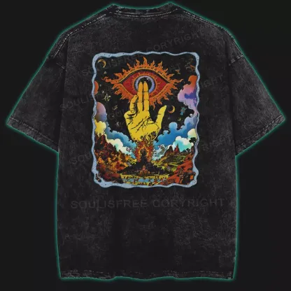 The Hand of Insight Washed Space T-shirt