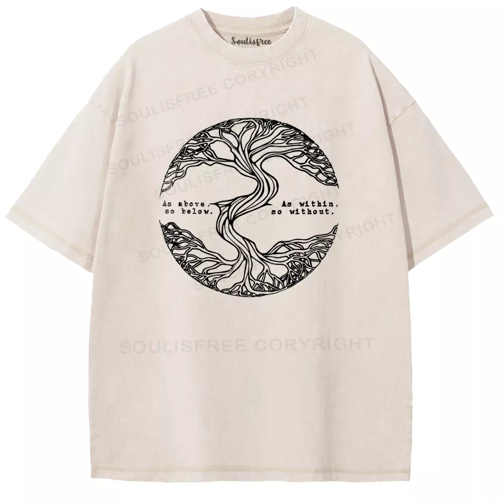 As Above As Within Bo Below Bo Without Washed T-shirt