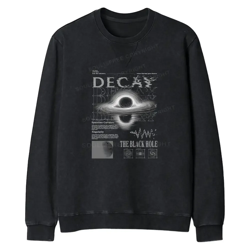 Designed Decay - Into The Unknown Regular Fit Washed Sweatshirt