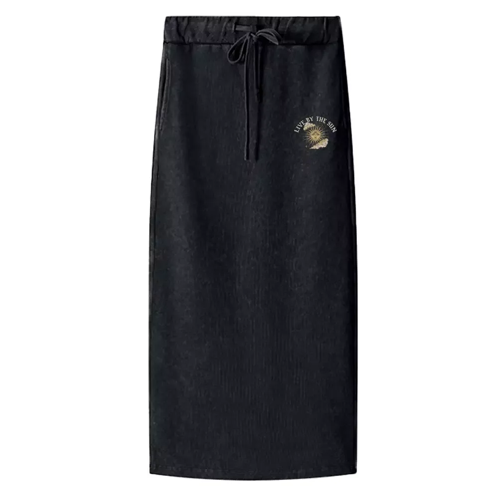 Designed Living By The Sun 1 Washed A-Line Maxi Skirt